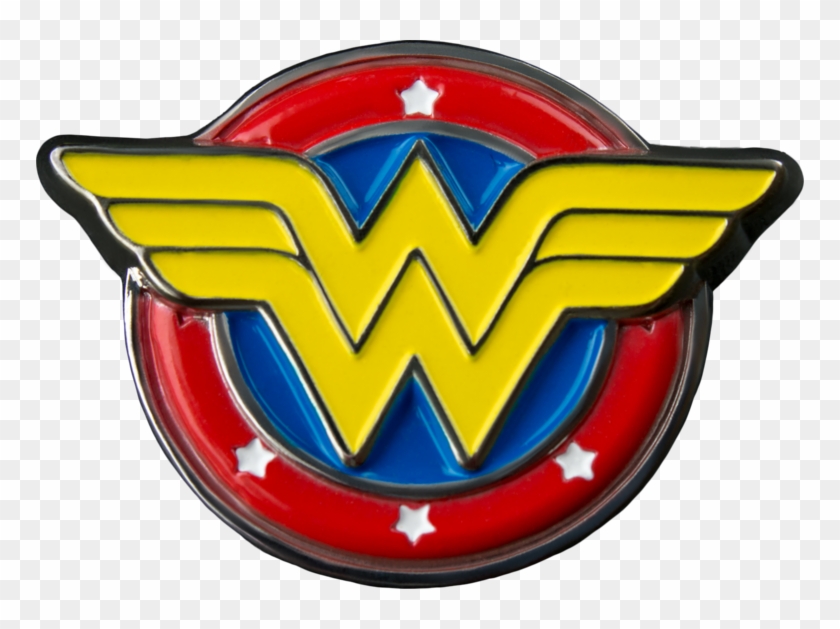 Wonder Woman Logo Colour Enamel Lapel Pin Retrospace - Wonder Woman Enamel Pin #875442
