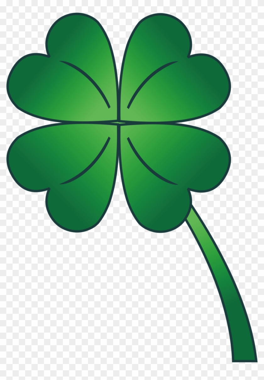 Free Four Leaf Clover Border Png - Four Leaf Clover Clip Art #875483