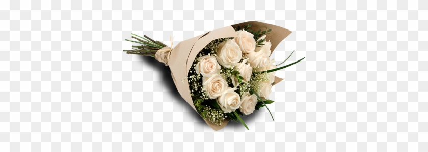 Spontaneous Passion White - White Rose Bouquet Transparent #875691