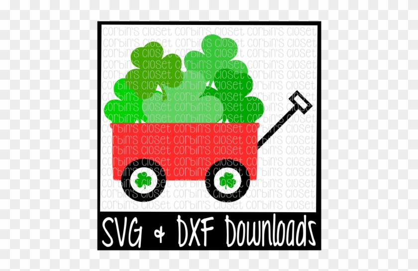Wagon * Red Wagon * Clover * Lucky * St - Happy Easter With Cross #875730