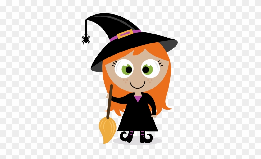 Witch-girl Is Just A Bundle Of Joy She Has A Great - Cute Halloween Witch Clipart #875897