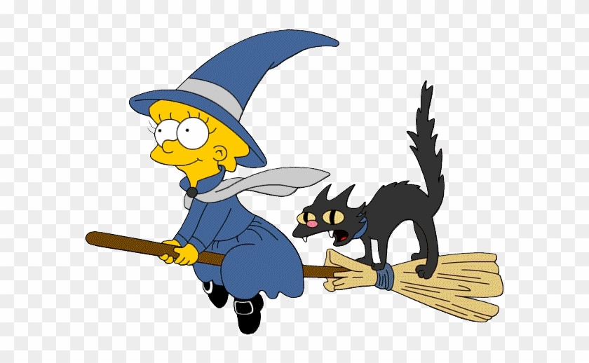 Cute Halloween Cat Clipart - Lisa Simpson Halloween #875908