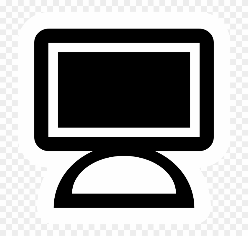 High Contrast Computer - Computer Svg #876028