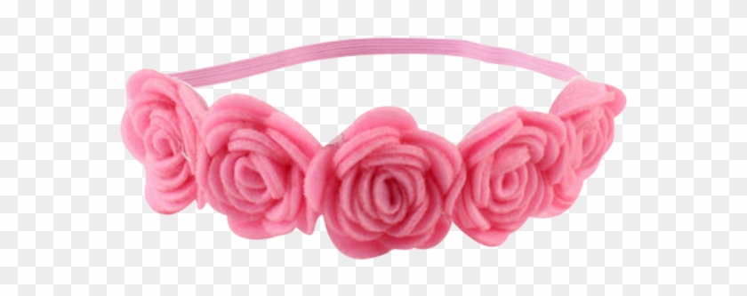 Rose Flower Pink Headband Mini Sesame Rose Flower Pink - Pink Flower Headband Png #876033