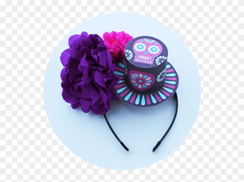 Free Purple Transparent Flower Crown - Day Of The Dead #876071