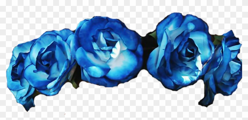 Report Abuse - Blue Flower Crown Transparent #876139
