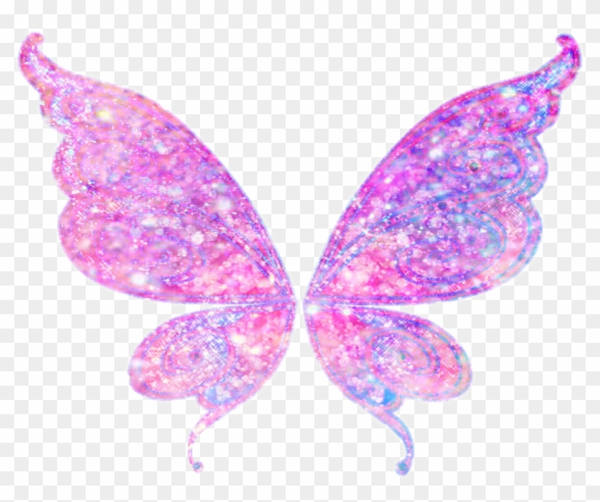 Butterfly Wings Glitter Edit Sticker Pretty Interesting - Fairy Wings Transparent Background #876141