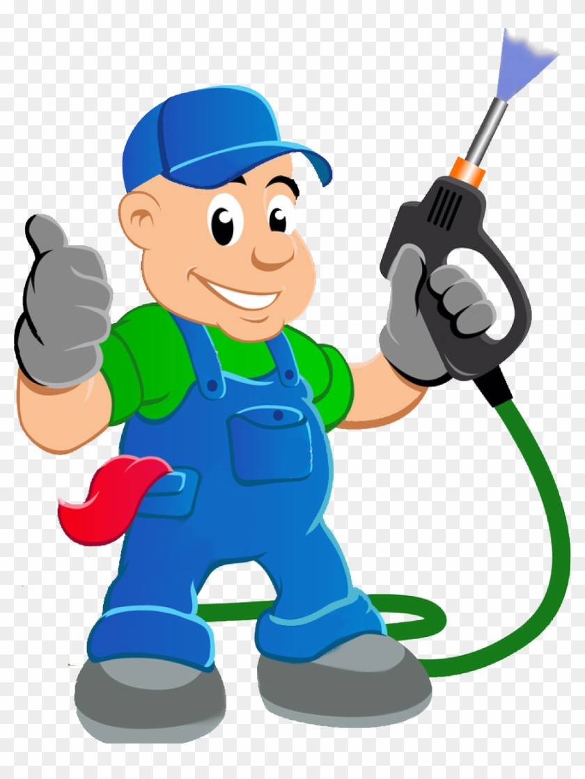 "your Problem Is Our Solution" - Man Pressure Washing Vector #876216