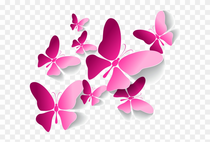 Butterfly Pink - Cartoon Butterfly - Portable Network Graphics #876365