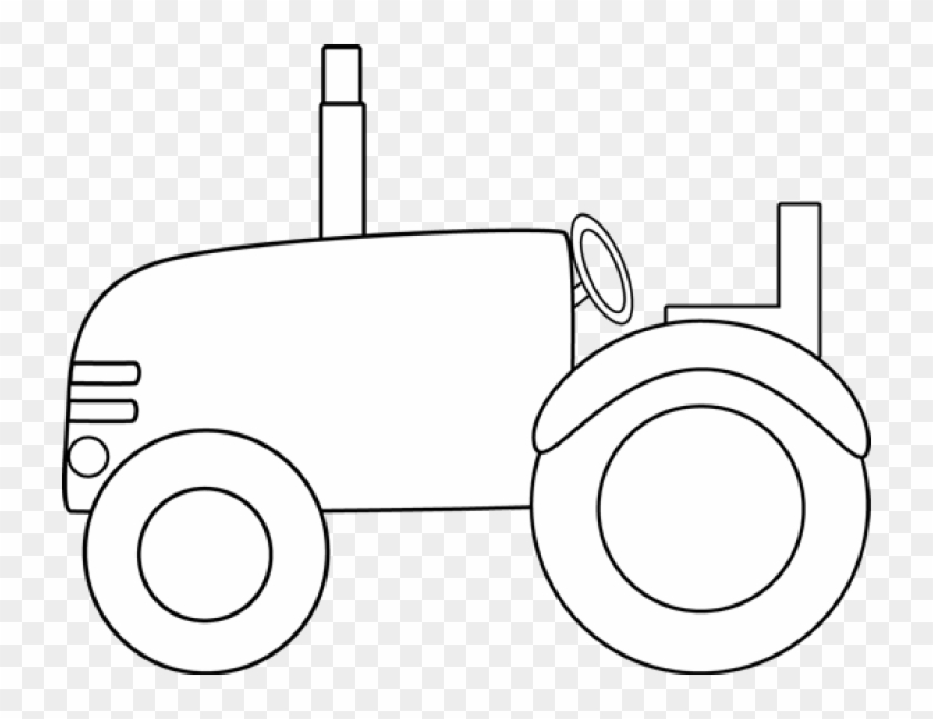 Permalink To Tractor Clipart Black And White Horse - Black And White Clipart Of Tractor #876461
