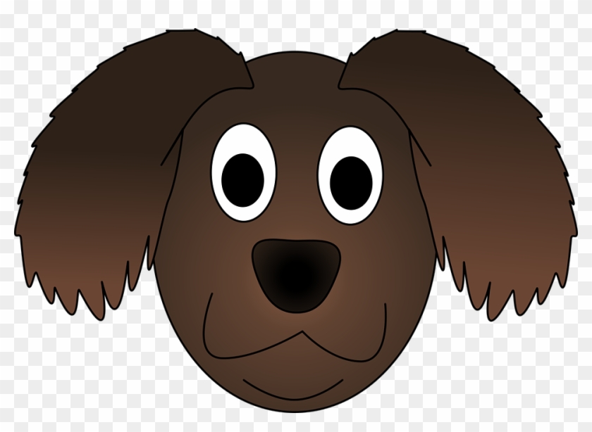 Adorable Clipart Brown Puppy - Old Dog Head Animated #876523