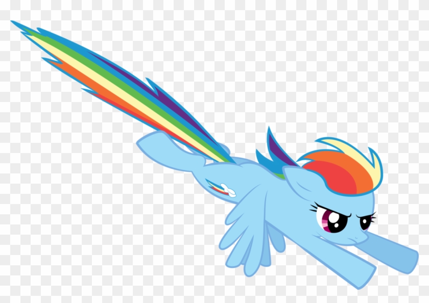 Rainbow Dash Flying From A Bird's Eye Perspective By - My Little Pony Rainbow Dash Flying #876706