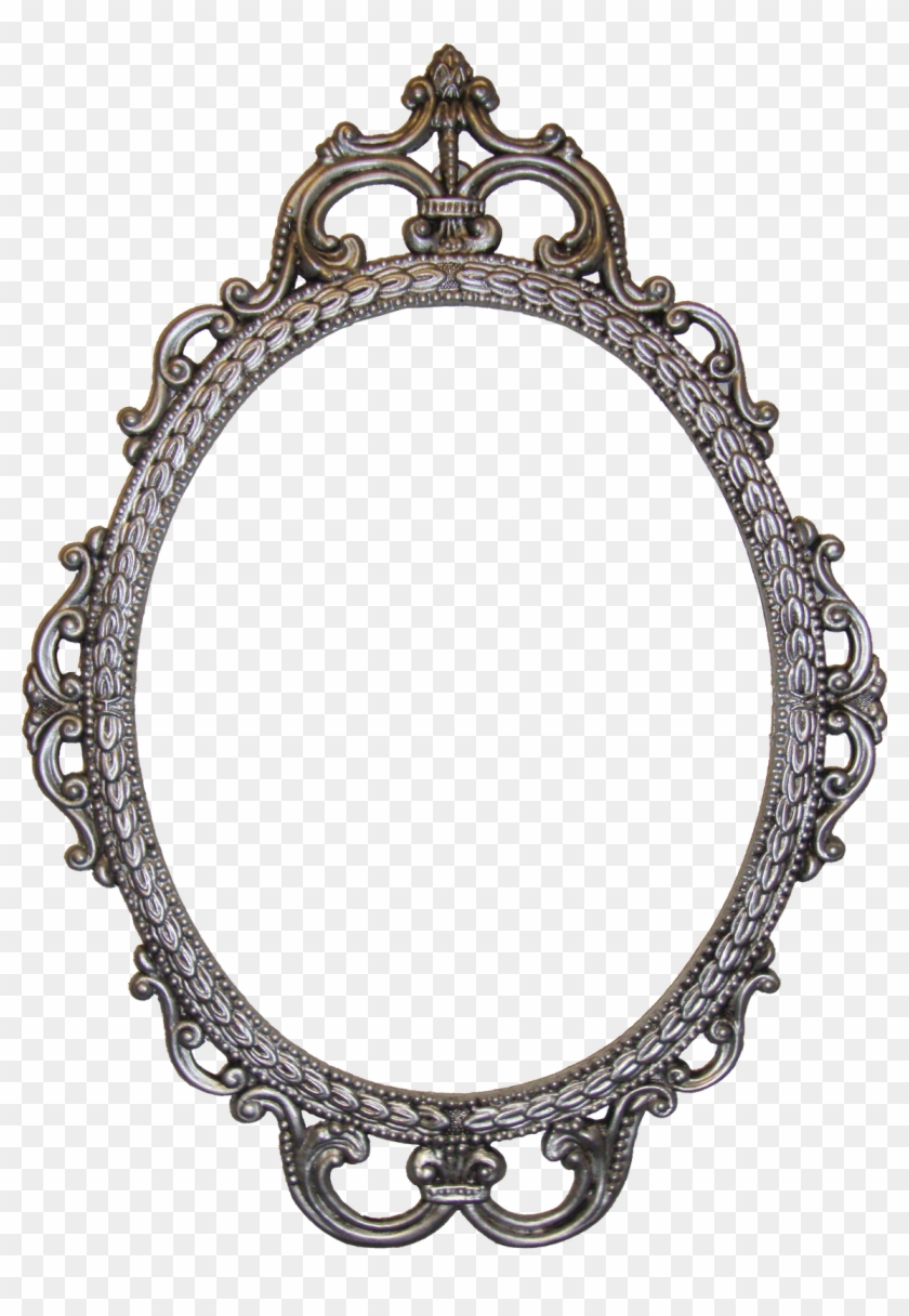 Picture Frame Antique Clip Art - Oval Vintage Frame Png #876712