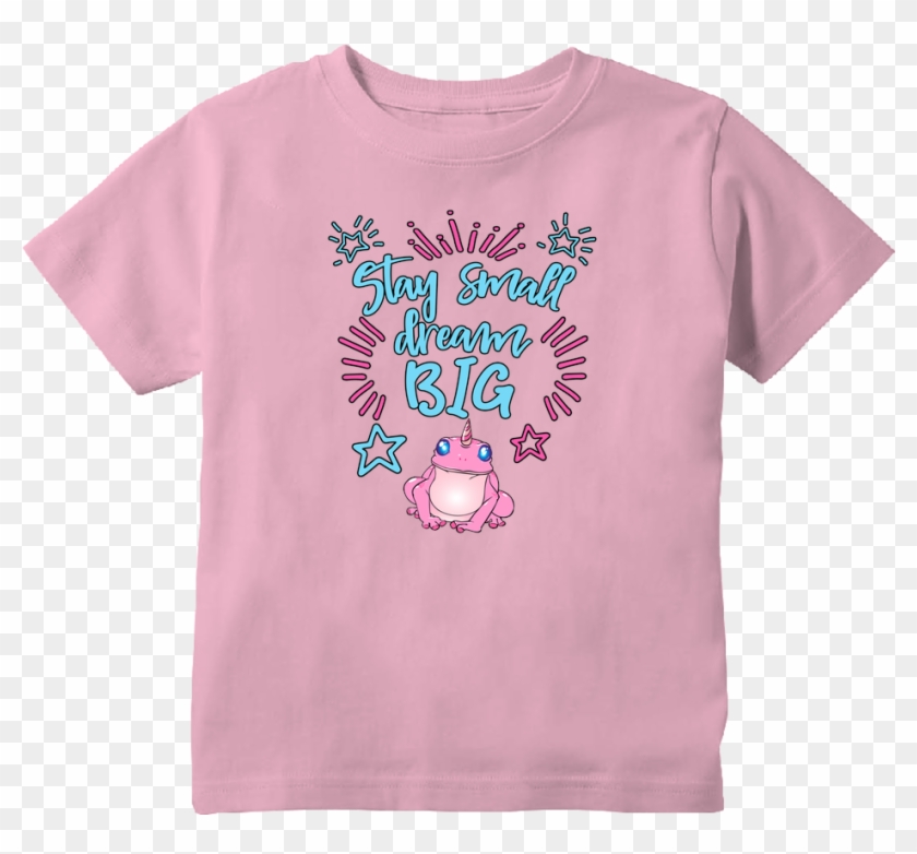 Unicorn Frog Stay Small Dream Big Toddler T-shirt - Oakland Athletics #876746