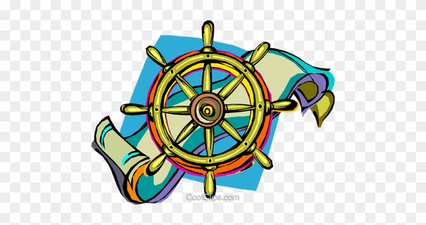 Captain's Wheel, Ship Royalty Free Vector Clip Art - Circle #876811