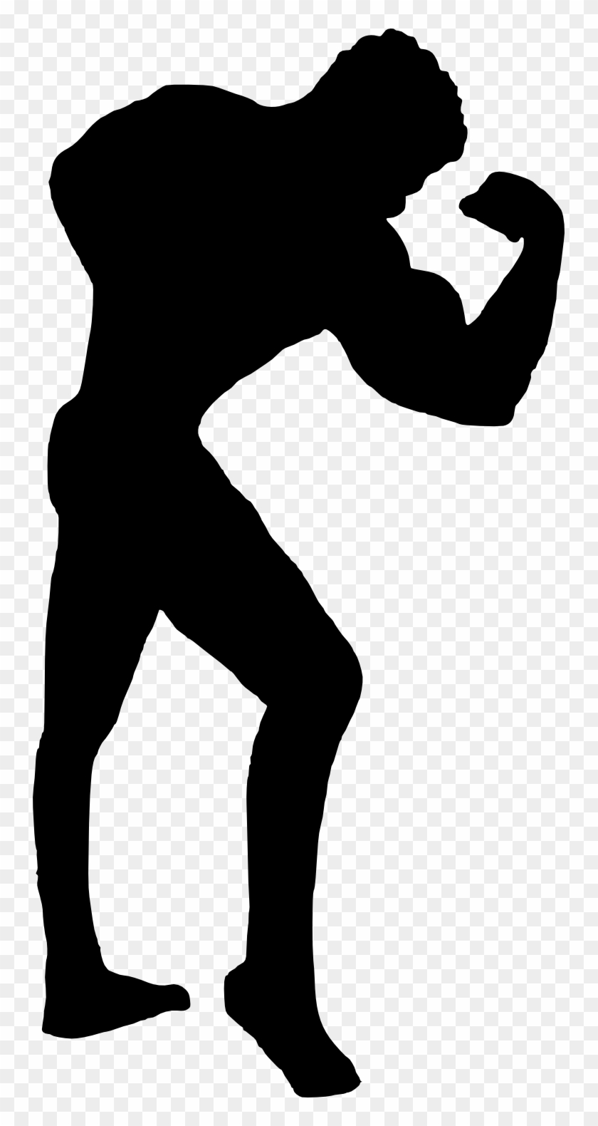 Free Download - Muscle Man Silhouette Png #876845