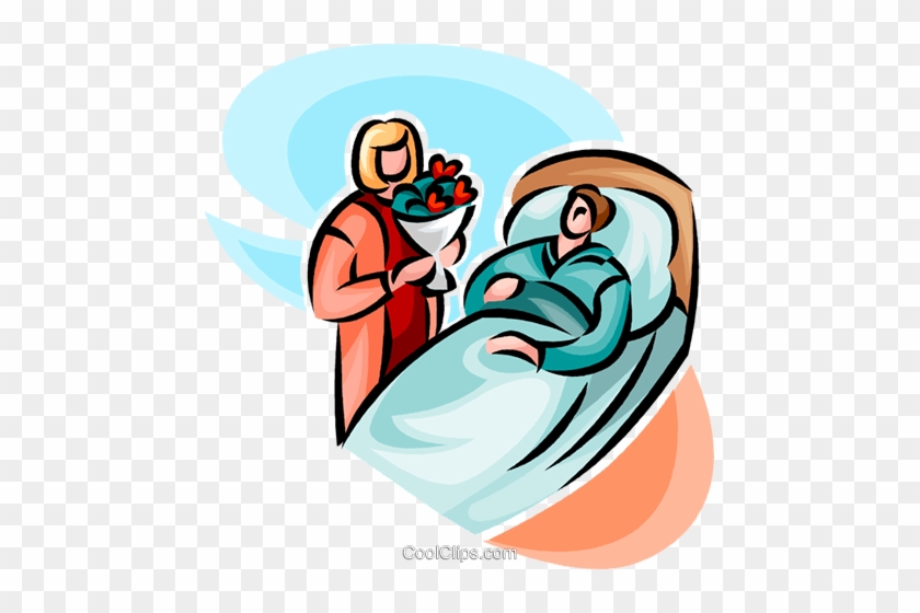 Woman Visiting Hospital Royalty Free Vector Clip Art - Woman Visiting Hospital Royalty Free Vector Clip Art #876947