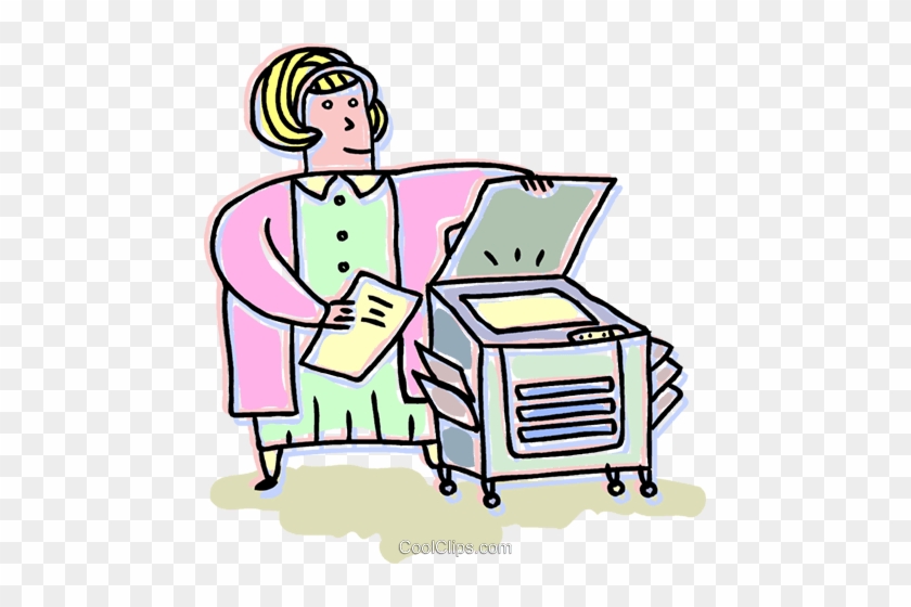 Businesswoman At The Photocopier Royalty Free Vector - Businesswoman At The Photocopier Royalty Free Vector #877109