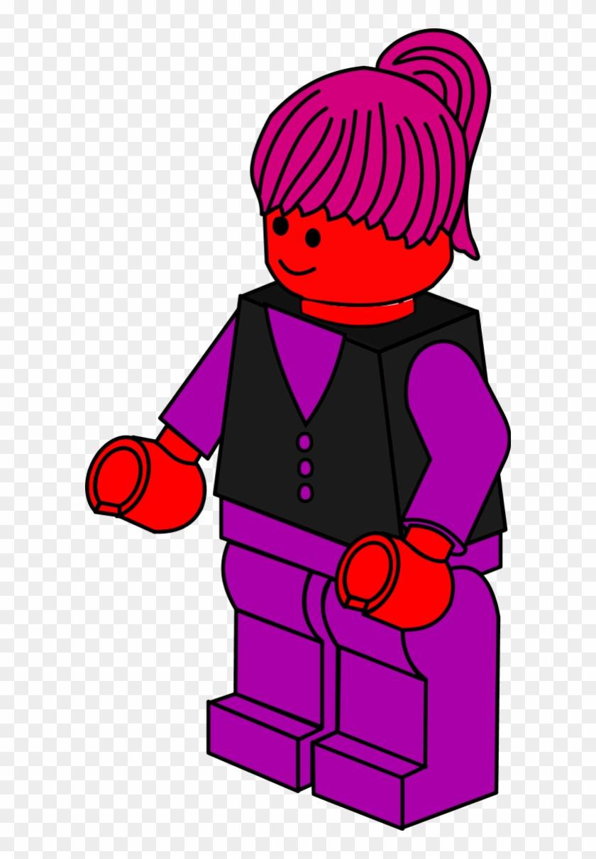 Lego Town Businesswoman Vector Clip Art - Lego Clipart #877138