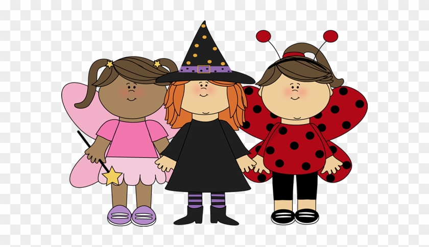 Girl Trick Or Treaters - Trick Or Treaters Clipart #877166