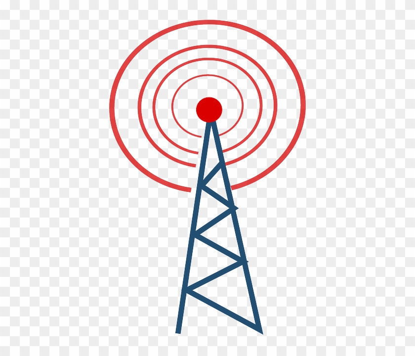 Free Wireless Communication Tower Clip Art - Radio Tower Clip Art #877217