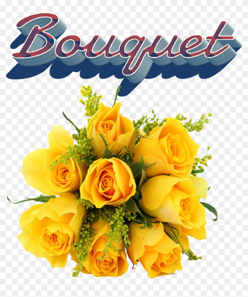 Bouquet Of Flowers Png Clipart - Yellow Flower Bouquet Png #877226