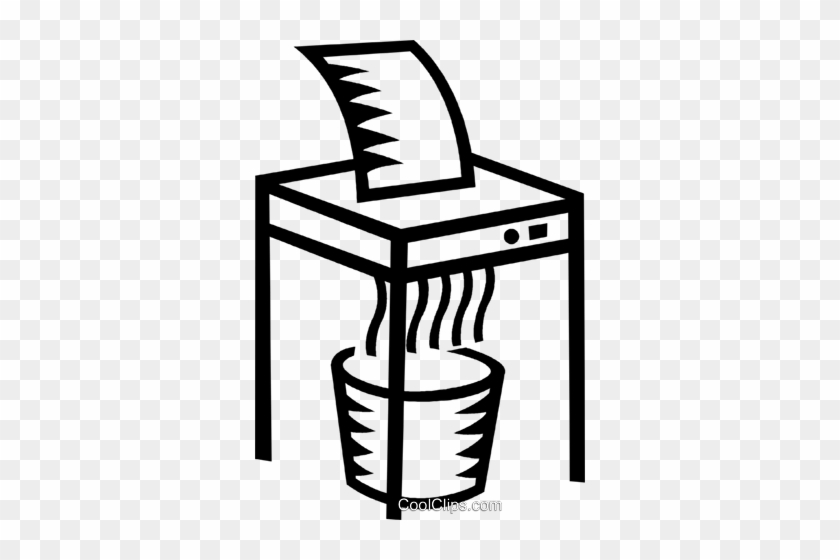 Paper Shredder Royalty Free Vector Clip Art Illustration - Aktenvernichter Clipart #877339