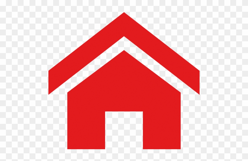 Residential Shredding - Home Icon In Red Color #877381