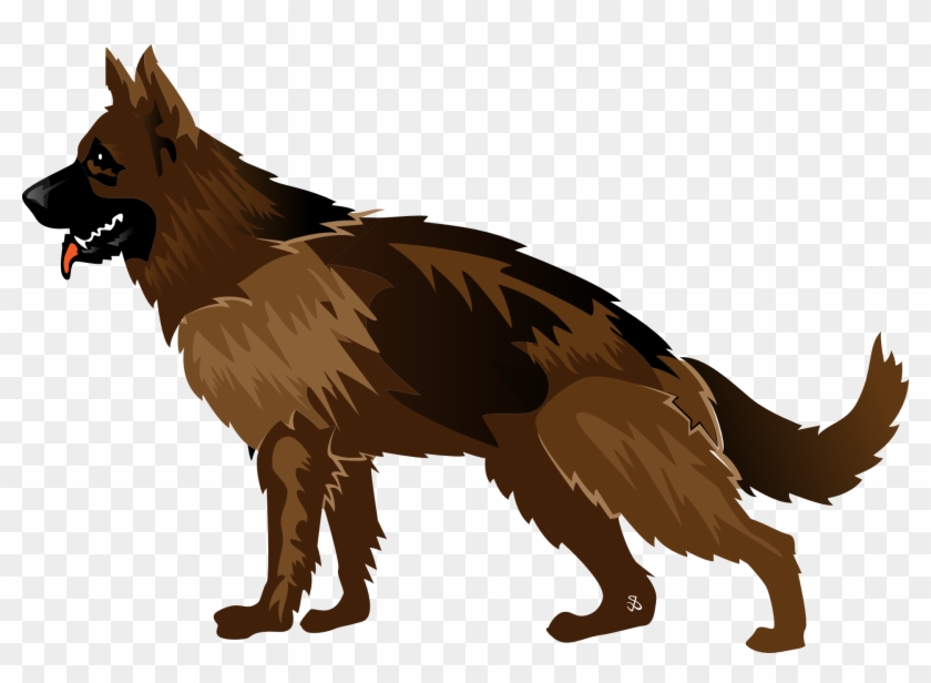 Cartoon German Shepherd - German Shepherd Dog Free Vector #877511