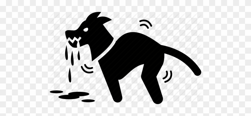 Animal - Dog With Rabies Cartoon #877517
