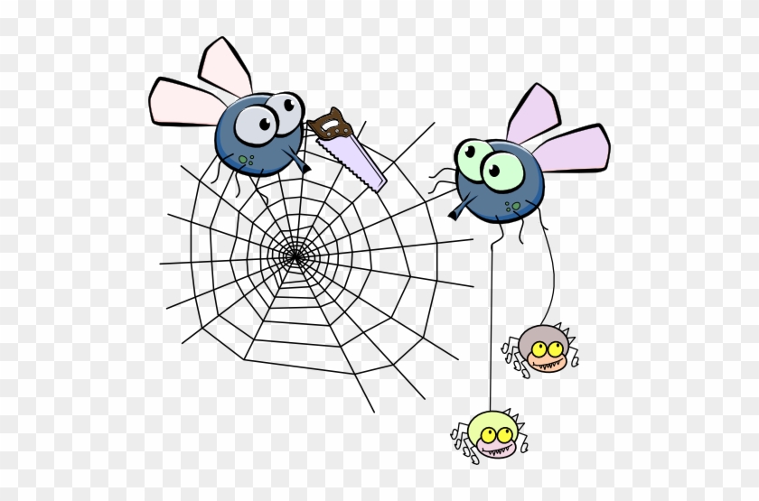Fly After Drinking Clipart - Spider Web Clip Art #877545