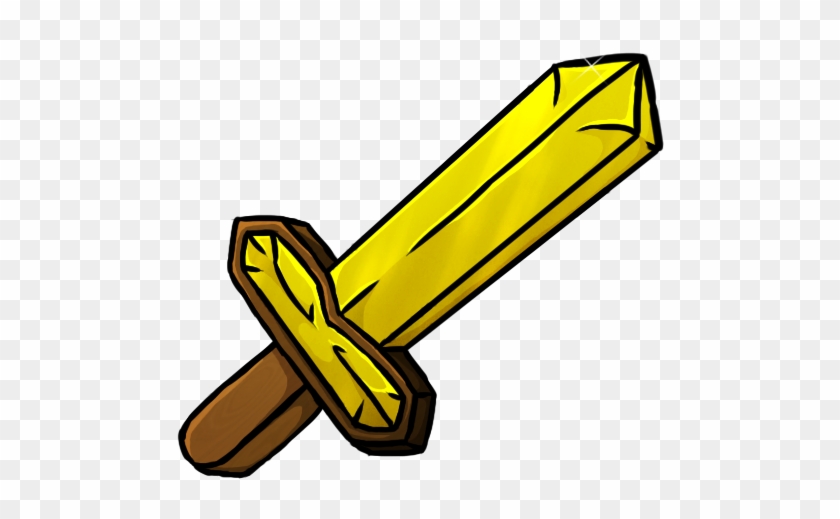 Minecraft Gold Clipart - Minecraft Gold Sword Texture #877712