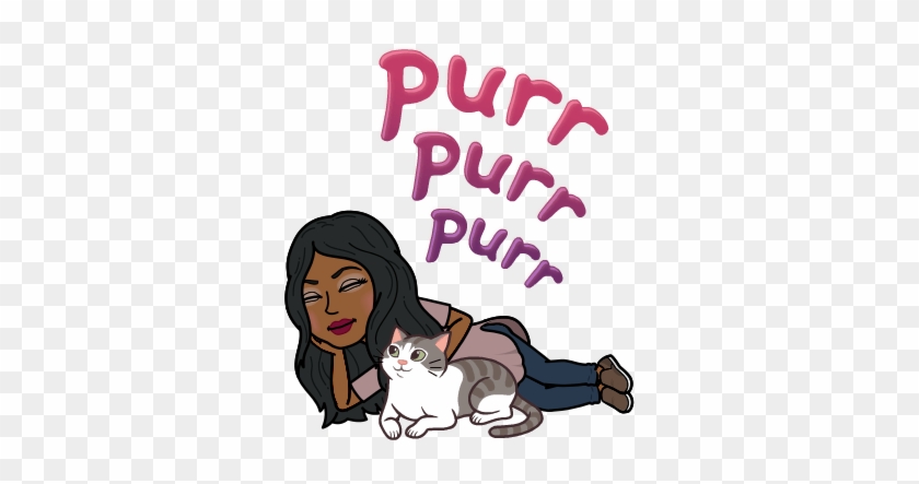 Find This Pin And More On Black Bitmojis/ Art With - Cat #877809