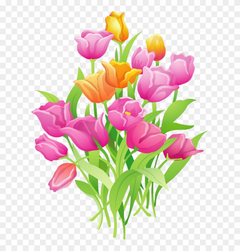 Flower Tulip Clip Art - Tulip Cartoon Png #877820
