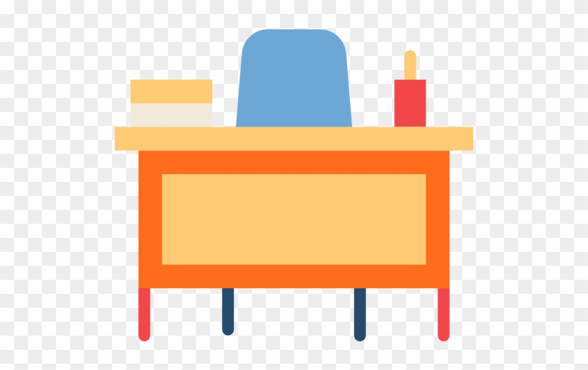 Teacher Desk Free Icon - Icon Orange Teacher #877861