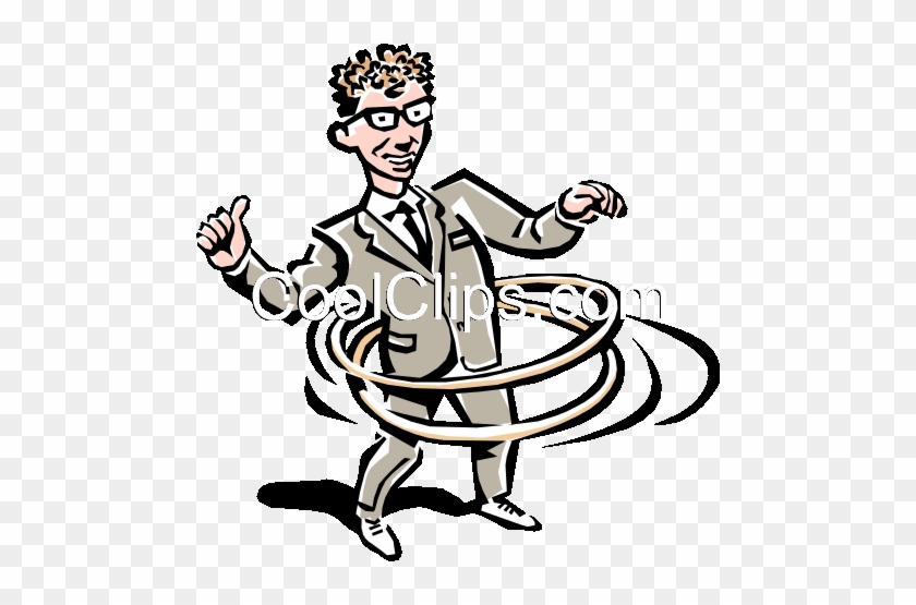 Hula Hoop Royalty Free Vector Clip Art Illustration - Hula Hoop Clip Art #877884