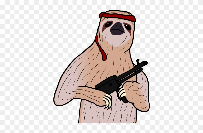 Rambo Sloth - Funny Sloth #877904