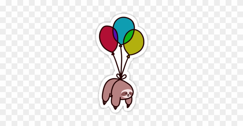 Balloon Sloth By Saradaboru - Sloth Stickers #877918