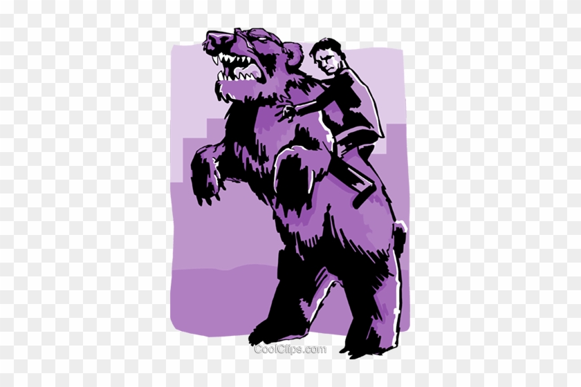 Business / Riding A Bear Market Royalty Free Vector - Illustration #878120