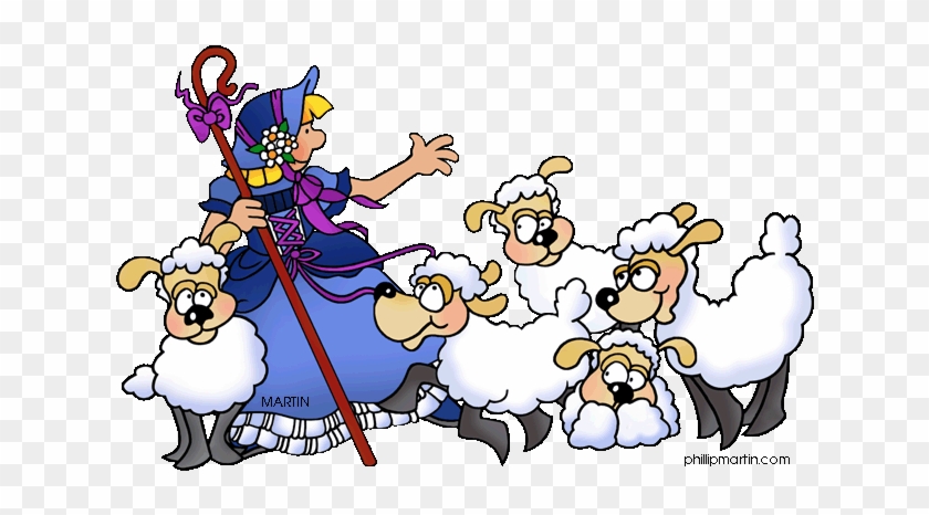 Bo Peep And Flock - Nursery Rhymes Clip Art Free #878137