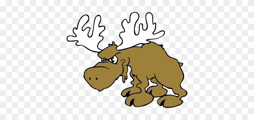 Funny Moose Picture - Angry Moose Clipart #878164