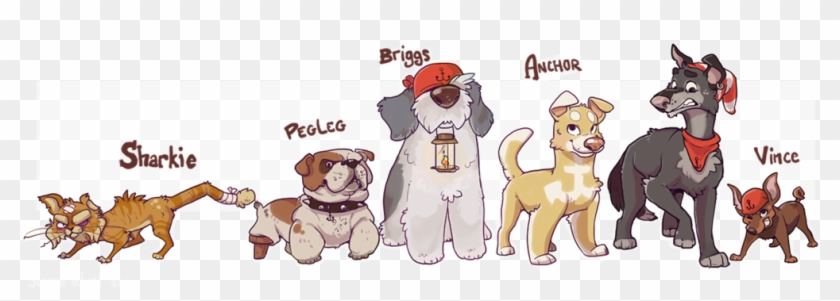 Anchor Dog Lineup By Colonel-strawberry - Line Up Dog Cartoon #878238