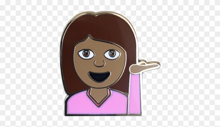 Hey Girl Emoji Pin - Pin #878306