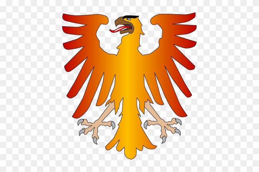 Aigle Héraldique, Adaptée D'un Blason De La Ville De - Red-tailed Hawk #878330