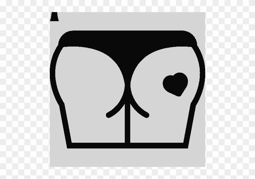 Butt Icon Back Body Part Clipart Png - Buttocks #878404