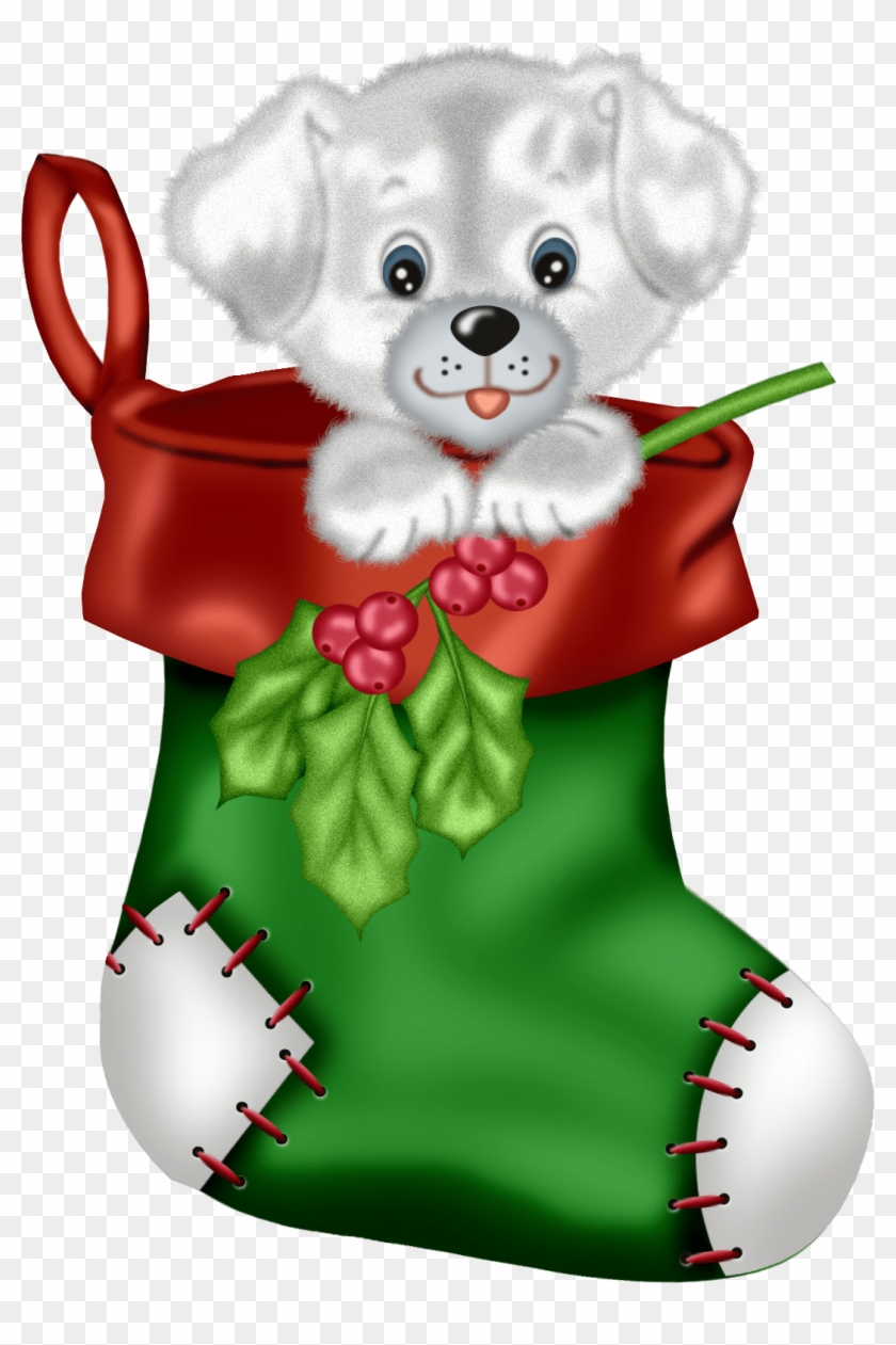 Clipart Christmas Stocking Â€“ Merry Christmas And - Christmas Clip Art Puppy #878423