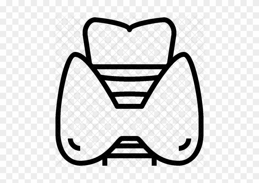 Thyroid Icon - Thyroid Clipart Black And White #878446