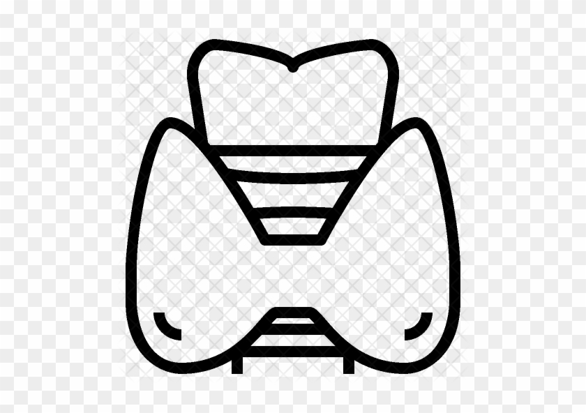 Thyroid Icon - Thyroid Clipart Black And White #878446