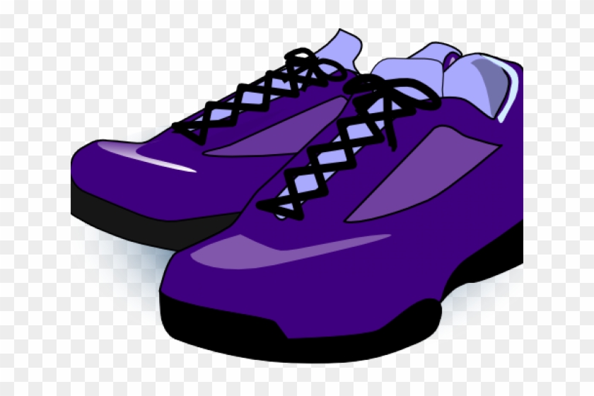 Basketball Clipart Purple - Shoes Clip Art #878506