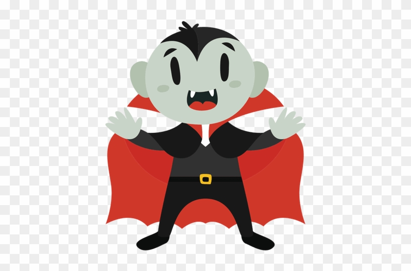 Dracula Halloween Cartoon Costume Transparent Png - Dracula Cartoon Png #878566